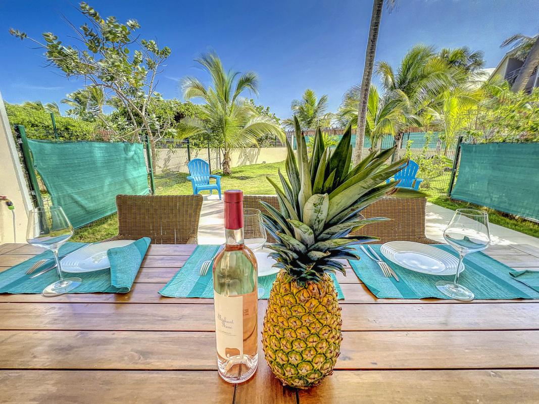 A louer villa 8 personnes Orient Bay Saint Martin-terrasse-2